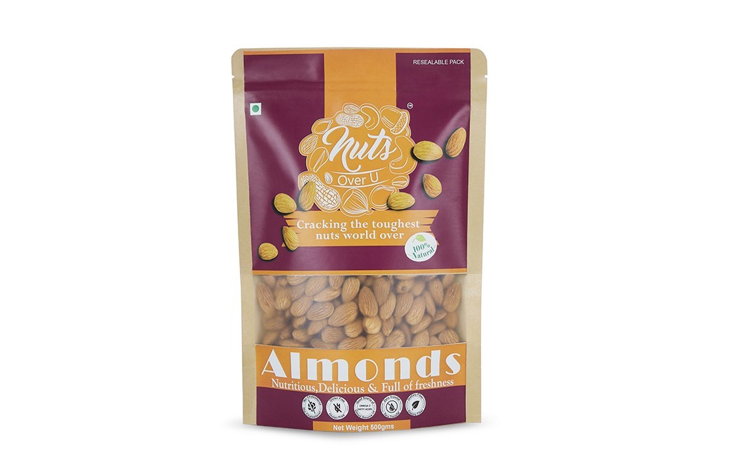 Nuts Over U Almonds    Pack  500 grams